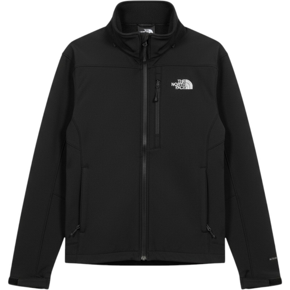 The North Face Apex Bionic Softshell Jacket Mens Medium Black Full Zip AL8C